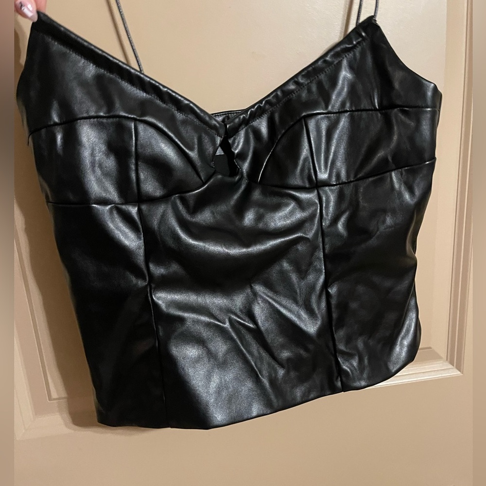 Leather top